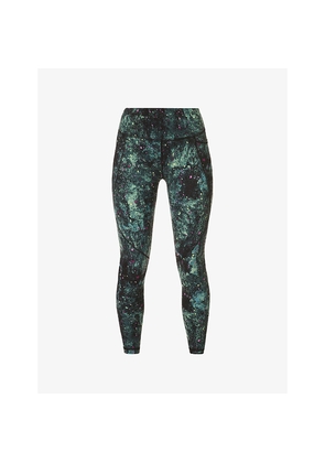 Womens Sweaty Betty Power 7/8 Graphic-Print High-Rise Stretch-Jersey Leggings