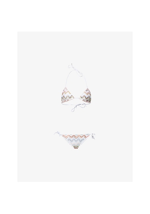 Womens Missoni Miss 3D Chevron Zig-Zag Bikini Set