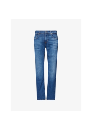 Mens 7 For All Mankind The Straight Luxe-Performance Denim Jeans