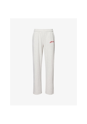 Womens Adanola Raw-Cuff Drawstring Cotton-Jersey Jogging Bottoms