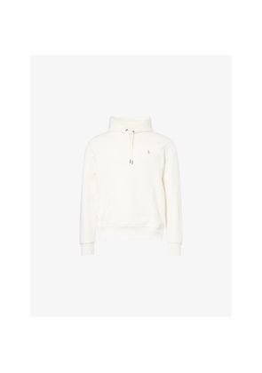 Mens Polo Ralph Lauren Embroidered-Logo Double-Knit Cotton-Jersey Hoody