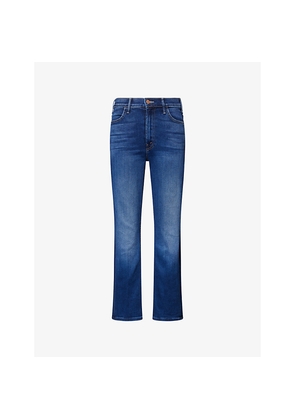 Womens Mother The Hustler Flare-Leg Denim-Blend Jeans