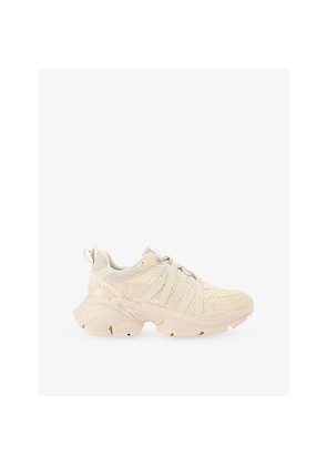 Womens KG Kurt Geiger Lucy Lu Faux-Leather Low-Top Trainers