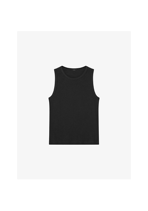 Womens Joseph The Jersey Rib Round-Neck Stretch-Cotton Tank Top