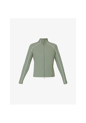 Womens Sweaty Betty Anytime Explorer Zip-Up Stretch-Woven Jacket