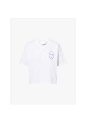 Womens The Couture Club Palm V-Veck Cotton T-Shirt