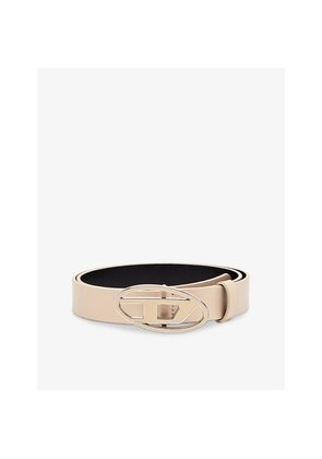 Womens Diesel B-1Dr Logo-Buckle Leather Belt