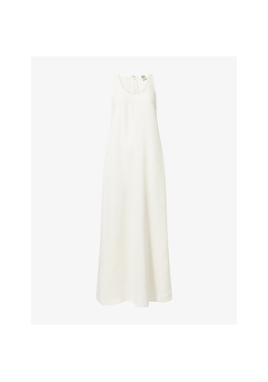 Womens Toteme Scoop-Neck Woven Maxi Dress