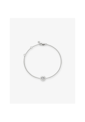 Womens Monica Vinader April Birthstone Lab-Grown Diamond and Sterling-Silver Bracelet