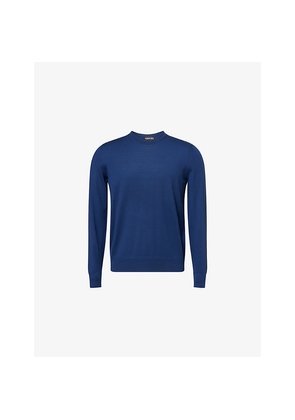 Mens Tom Ford Long-Sleeves Crewneck Wool Jumper