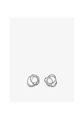 Womens Monica Vinader Nura Wrap Sterling-Silver Stud Earrings
