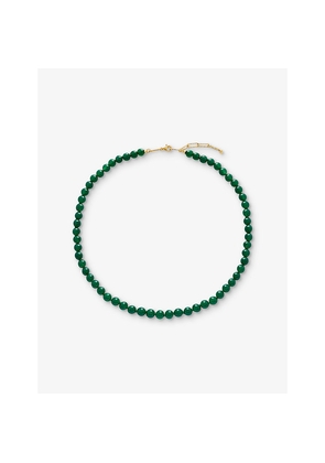 Womens Monica Vinader Gemstone 18ct Yellow-Gold Vermeil and Onyx Necklace