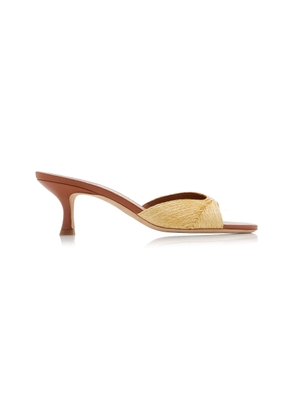 STAUD Brigitte Raffia Mules - Moda Operandi