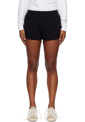 Golden Goose Black Graphic Shorts