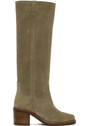 Isabel Marant Taupe Seenia Tall Boots
