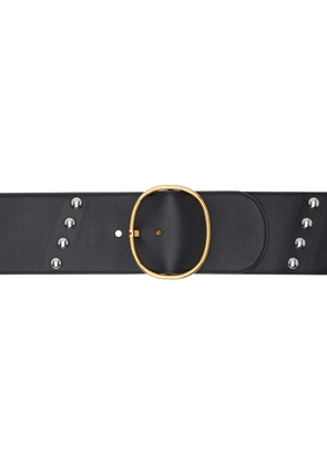 ALAÏA Black Ovale Studded Belt