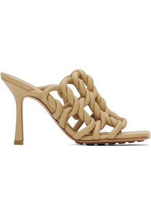 Bottega Veneta Beige Stretch Mules