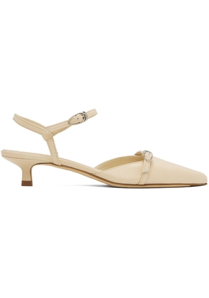 Aeyde Off-White Melia Heels