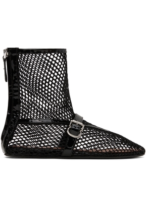 ALAÏA Black Fishnet High Boots
