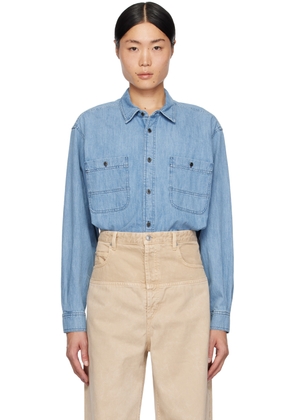 Isabel Marant Blue Vhelynton Denim Shirt