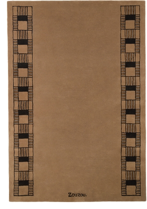 Zouzou Rugs SSENSE Exclusive Beige Rudbeckia Rug