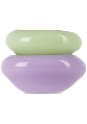 Helle Mardahl Purple & Green 'The Dish Pair' Dish Set