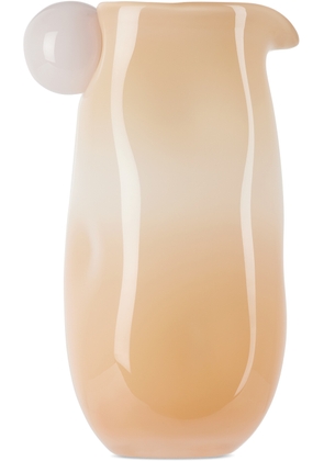 Helle Mardahl Off-White & Orange 'Jug Massive With A Twist' Pitcher