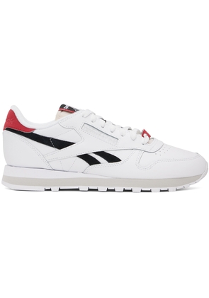 Reebok Classics White & Black Classic Leather Sneakers