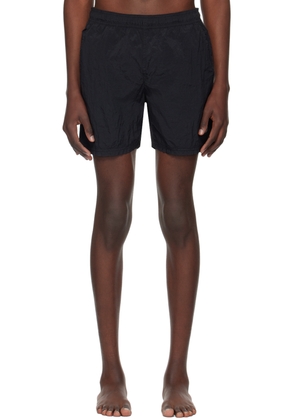 Stone Island Black Crinkled Swim Shorts