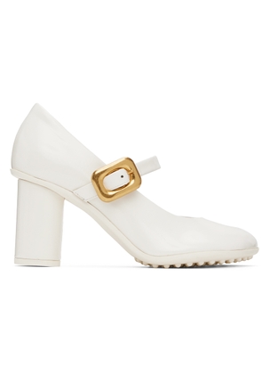 Bottega Veneta White Atomic Pumps