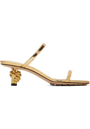 Bottega Veneta Gold Knot Mules