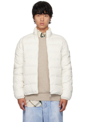 Moncler White Baudinet Down Jacket