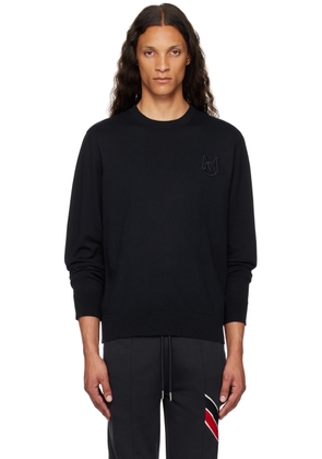 Moncler Navy Appliqué Sweater