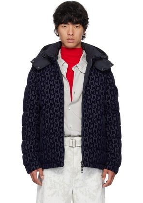 Moncler Navy & Black Savoie Reversible Down Jacket
