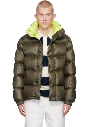 Moncler Khaki Leste Short Down Jacket