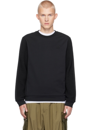 Moncler Navy French Terry & Knit Sweatshirt