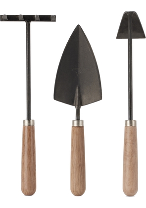 Audo Copenhagen Black & Brown Pallarès Edition Plant Tools, 3 pcs