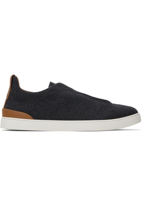 ZEGNA Gray #UseTheExisting Triple Stitch Sneakers