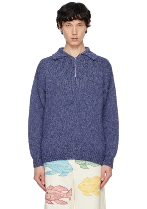 Bode Blue Melange Polo