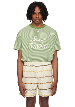 Bode Green & White 'Truro' T-Shirt