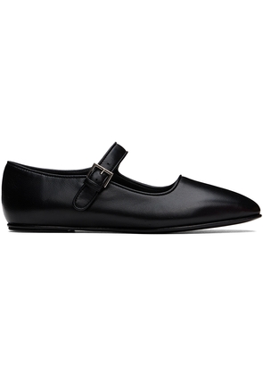 The Row Black Ava Ballerina Flats