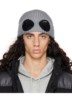 C. P. Company Gray Goggle Beanie