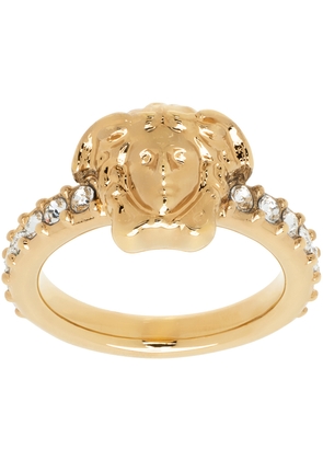 Versace Gold Crystal 'La Medusa' Ring