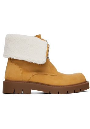 Bottega Veneta Beige Haddock Ankle Boots
