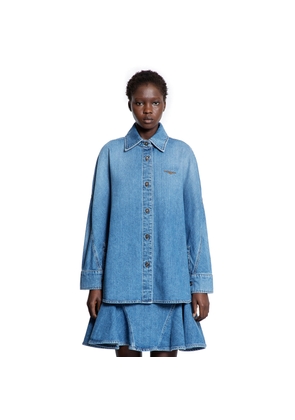 Cocoon Shirt in Washed Denim