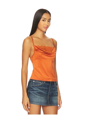 Free People x Intimately FP Sophie Cami In Cinnamon Stick in Orange. Size L. Also in M, S, XL, XS.