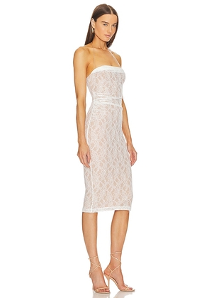 Michael Costello x REVOLVE Noa Midi Dress in Ivory. Size L. Also in M, S, XL.