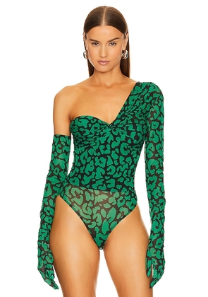 Michael Costello x REVOLVE Nobu Bodysuit in Green. Size M. Also in S, XS, XXS.