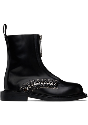 Toga Virilis Black Leather Boots