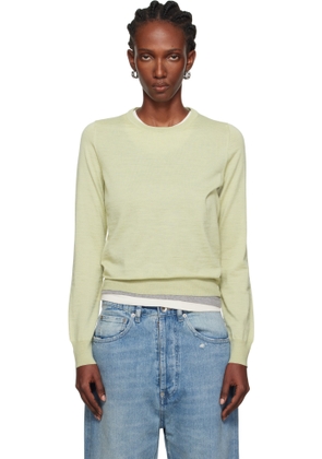 Maison Margiela Khaki Crewneck Sweater